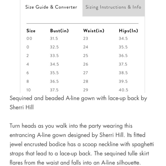 SHERRI HILL Ivory White Beaded Sequin Tulle Formal Dress Size 4 52913 - Picture 16 of 16